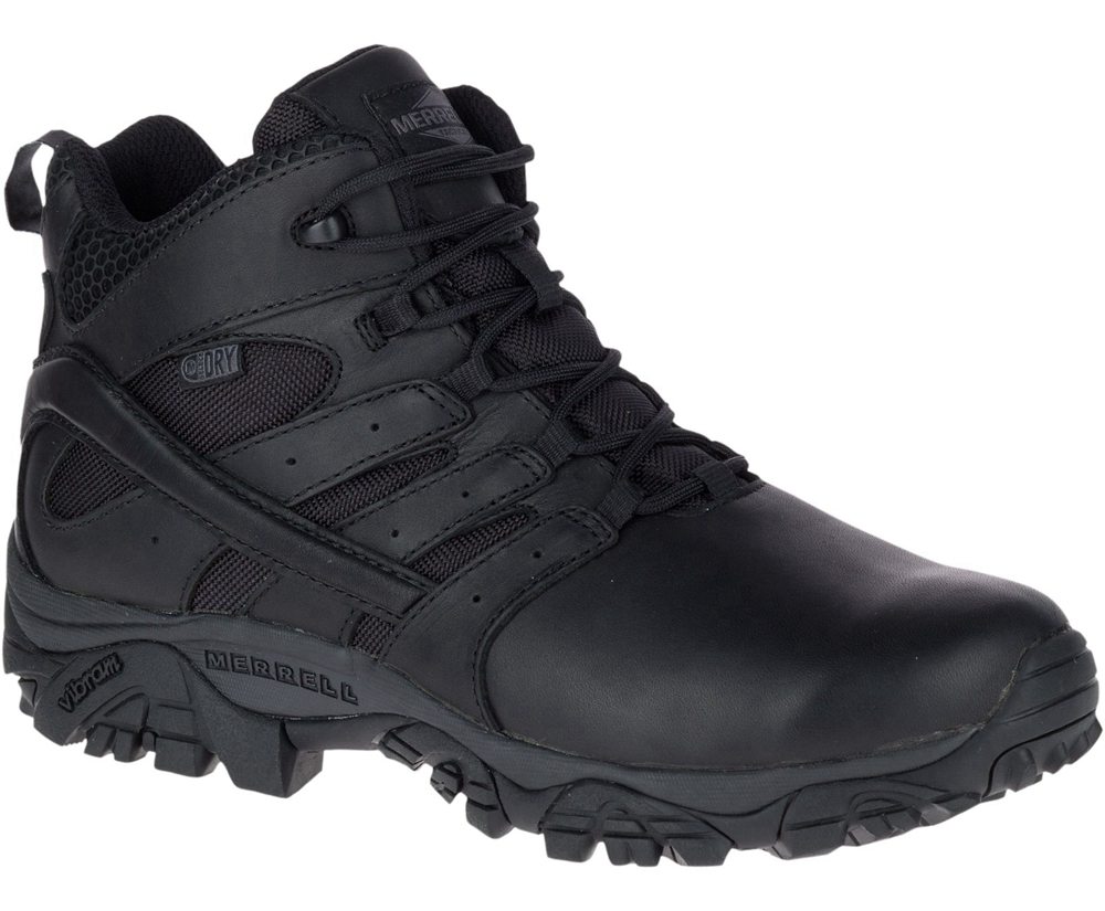 Kozaki Merrell Damskie Czarne - Moab 2 Mid Tactical Response Waterproof - 284501-AQK